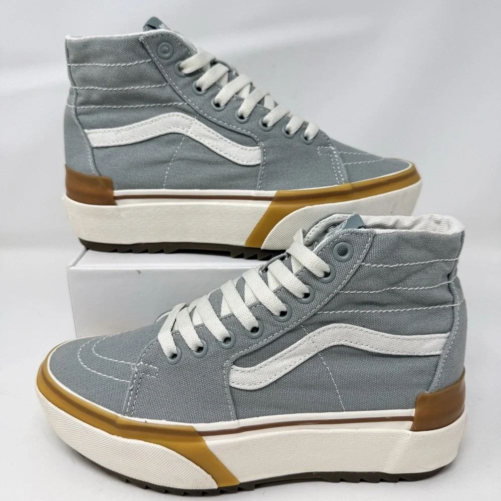 Vans Sk8-Hi Tapered Stacked Sneaker Shoes Green Milieu Gum Unisex M 6 W 7.5